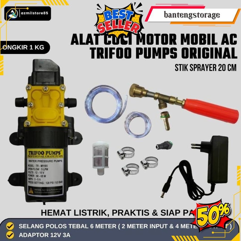 Paket Cuci Motor / Mobil / Ac / Mesin Steam Dinamo Pump Original Produk
