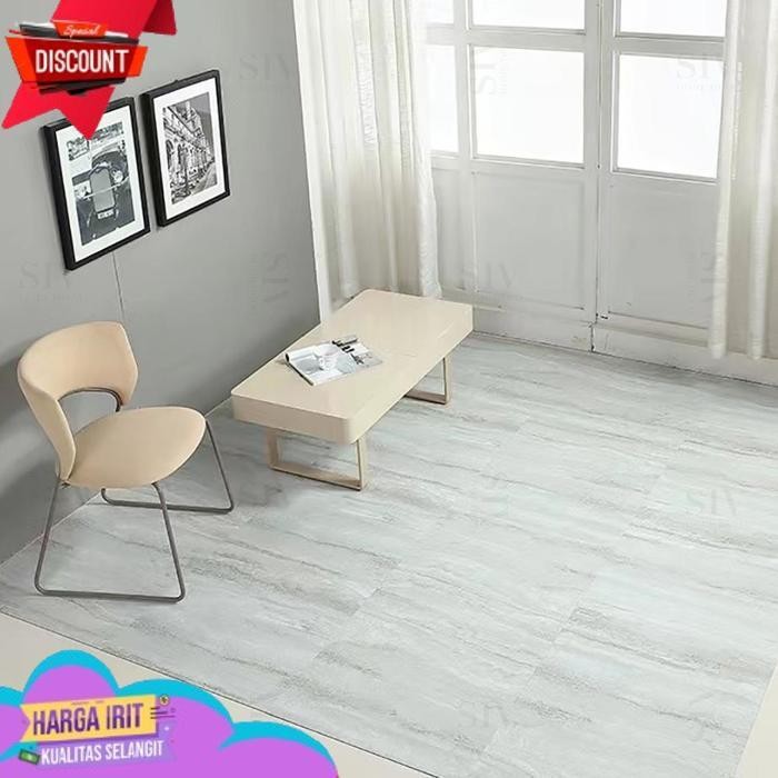 DISKON SIV 1 DUS VINYL LANTAI MARBEL  (45X45 CM, 60X60CM ) STIKER LANTAI MARMER STIKER LANTAI KERAMI