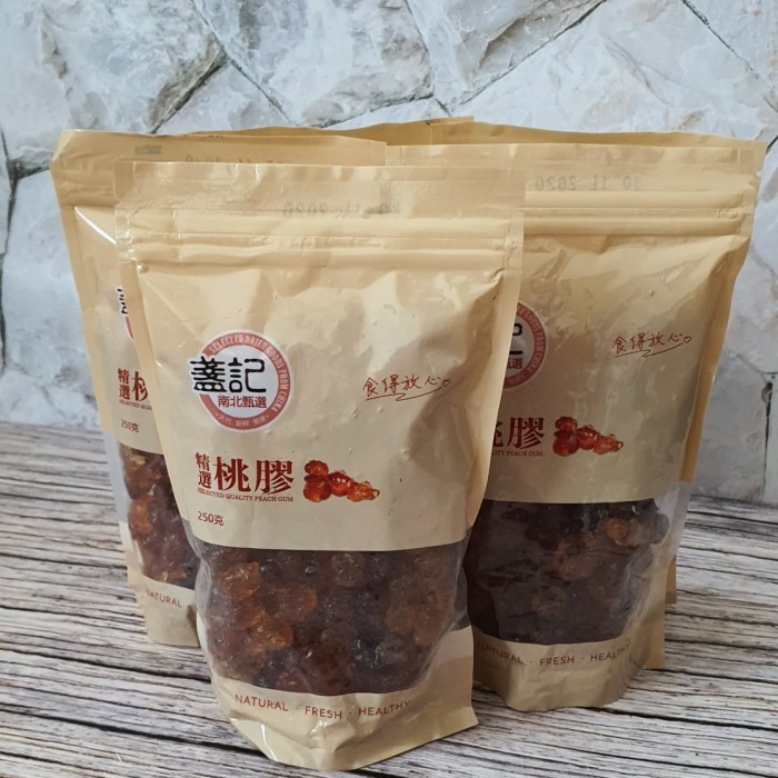 

PEACH GUM PREMIUM GRADE SELEDTED A 250GRAM