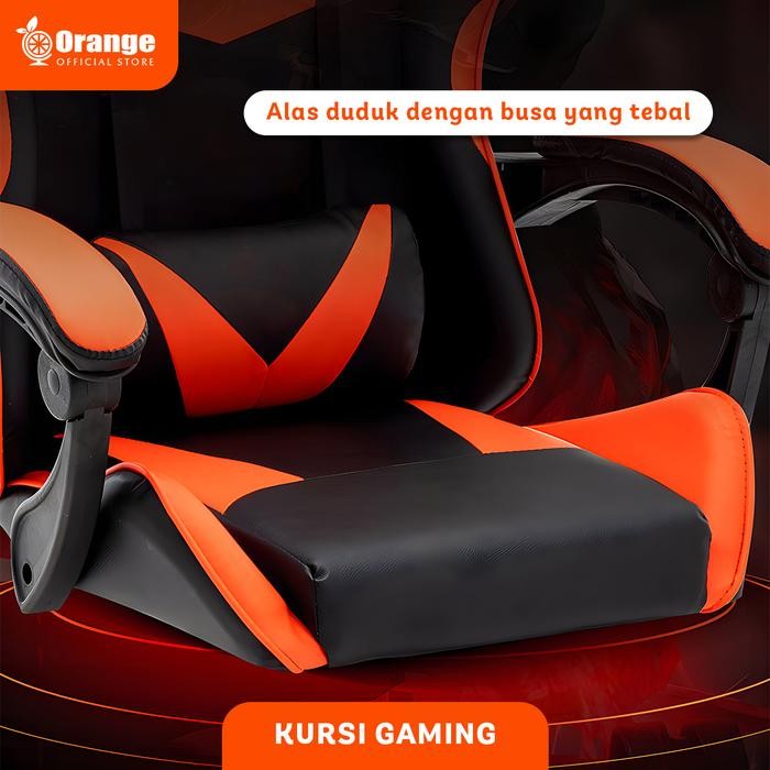 GHL - Kursi Gaming Dengan Dudukan Nyaman Empuk Penyangga Tangan Dan Roda