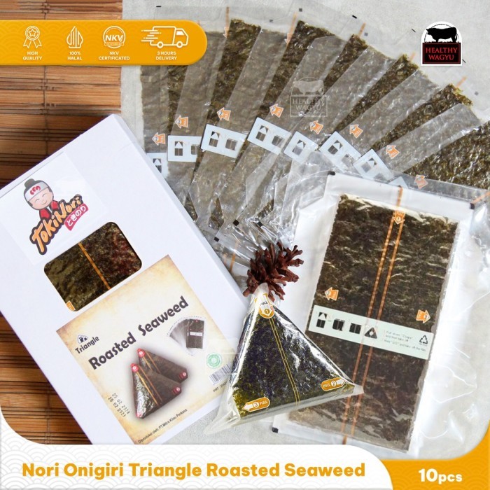 

Tokinori Onigiri Nori Triangle Wrapper Roasted Seaweed 10pcs