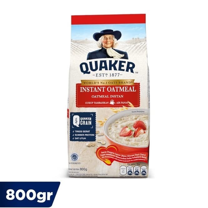 

Ina - Quaker Oatmeal / Oat / Oats 800 Gr / 800 G Merah