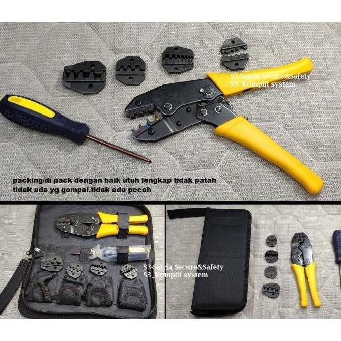 krimping schoen Kecil besar 1 set Tang Crimping skun pres bulat O Y