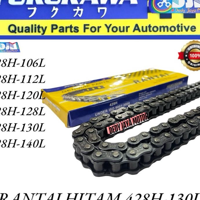 Rantai Motor Fuuawa Hitam Tebal 428H106L Grand Upra Cb 150R Cbr150R Univeral Fuuawa