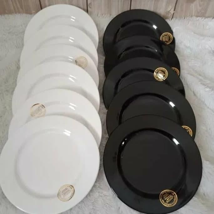 1 lusin piring kue ceper melamin mewah ukuran 7 inch NHS