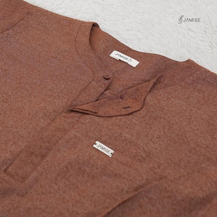 Best Seller Famma Family Set Baju Koko Pria Casual Dewasa Muslim - Black