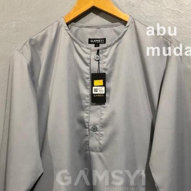 Baju Koko Putih Polos Dewasa/Baju Koko Tanpa kerah XXL Terlaris