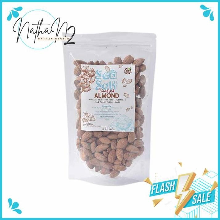 

SEA SALT ROASTED ALMOND ( ALMOND PANGGANG GARAM LAUT ) 1 KG BY NATHAN'S GROSIR BEST QUALITY !!!