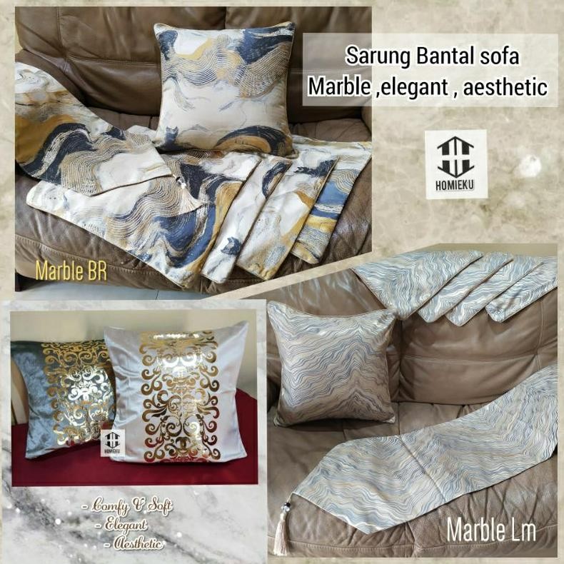 AURORAE SARUNG BANTAL SOFA SET MINIMALIS MEWAH