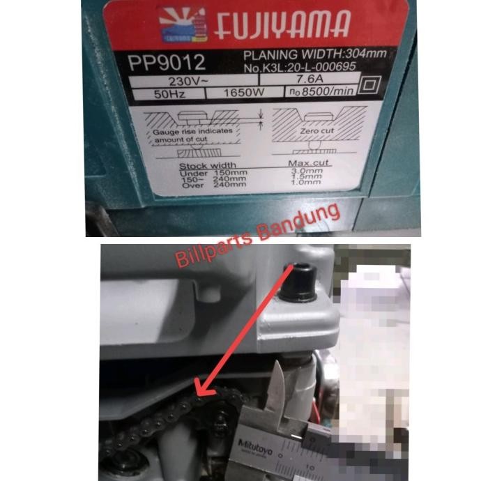 #####] rantai fujiyama PP9012 rante PP 9012 planner duduk planer ketam sugu serut