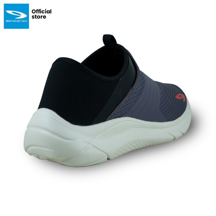 910 Nineten Osaka Arch Fix - Sepatu Lari Abu-Abutua/Hitam/Putih Gading