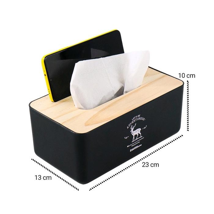 NEW ARRIVAL TAFFHOME KOTAK TISU KAYU SOLID WOODEN TISSUE BOX - ZJ007 SXK33