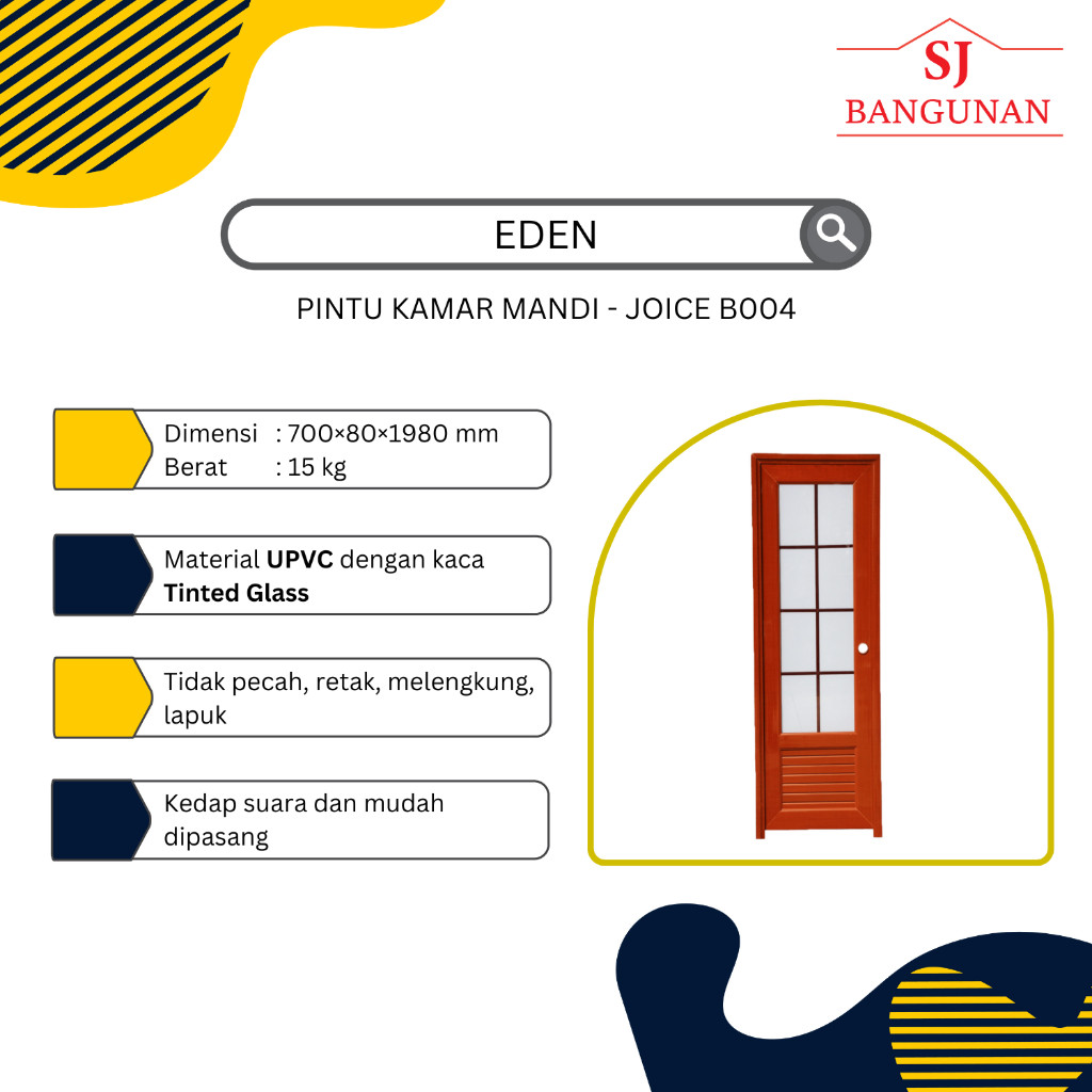 EDEN - Pintu Kamar Mandi - Joice B004