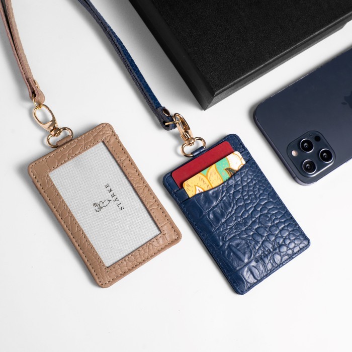 

NAME TAG KULIT ASLI ID CARD HOLDER LANYARD KULIT ASLI FURY CHITAL