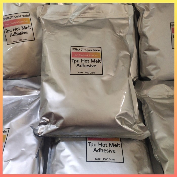 

TPU HOT MELT ADHESIVE POWDER SABLON DTF / BUBUK TRANSFER PET FILM 1 KG