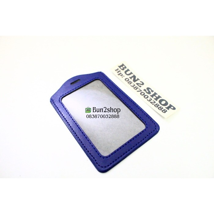 

CASING ID CARD NAME TAG KULIT / FRAME ID KULIT - BIRU