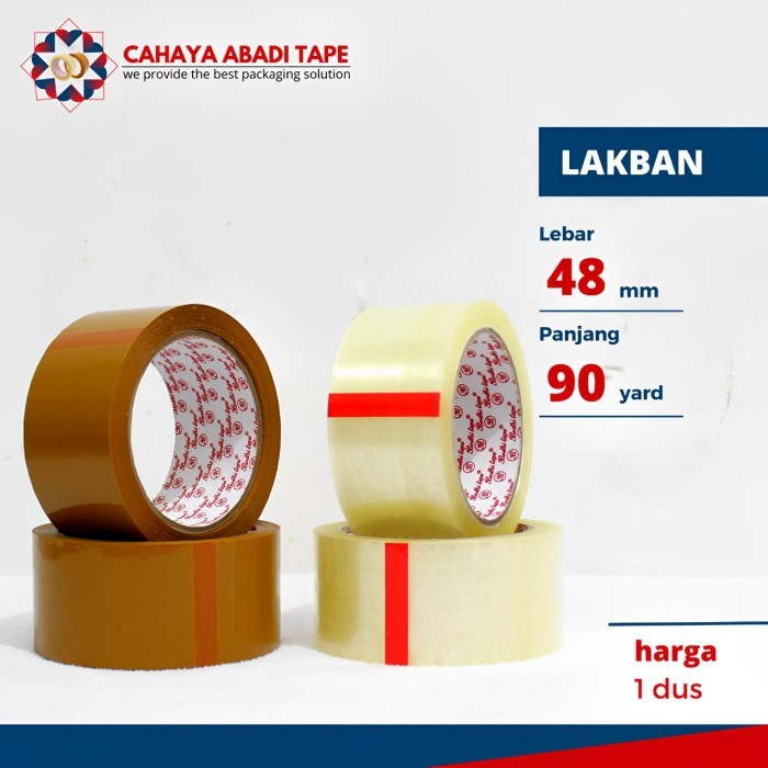 

LAKBAN BODHI UK 48 MM X 90 YARD PER DUS