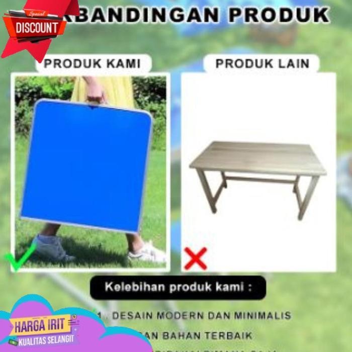 TODAY HOAS MEJA LIPAT KOPER HPL MEJA KAKI BULAT MEJA SERBAGUNA MEJA LIPAT PORTABLE