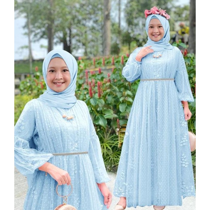 Murah Alf-Pakaian Gamis Anak Perempuan Dan Remaja Terbaru Model Tangan Balon-Maxi Zahra Kids 3-14 Ta