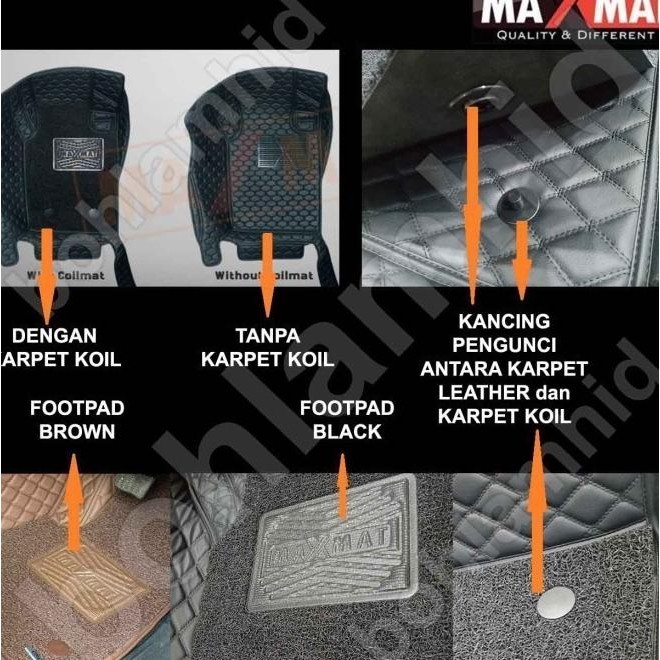 KARPET MOBIL ALL NEW FORTUNER MAXMAT 7D + KARPET KOIL 3BARIS + BAGASI