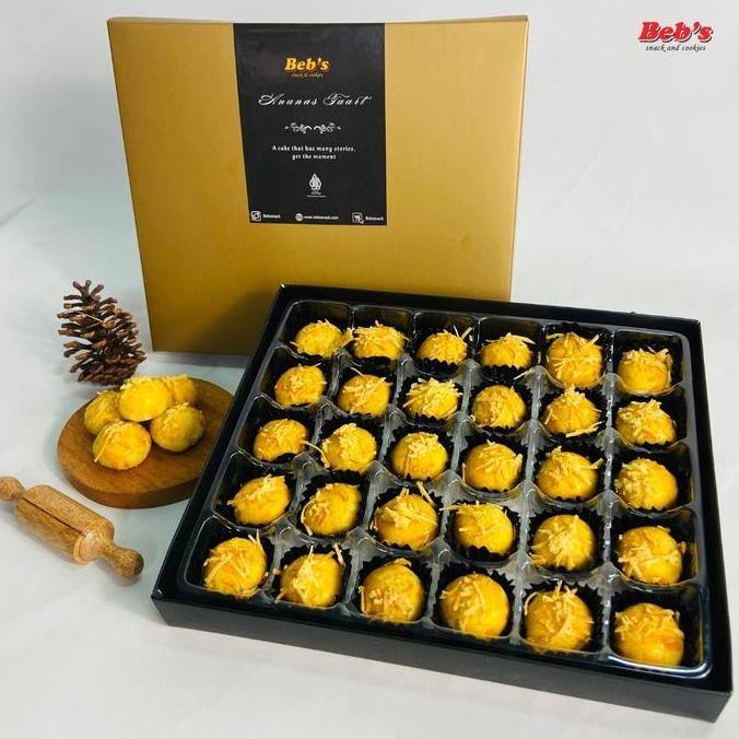 

Nastar Box Premium Bebssnack (Premium Quality) | Special Gift Hadiah Favorite | Gift Hadiah Cookies Favorite Cemilan Food Nanas Berkualitas