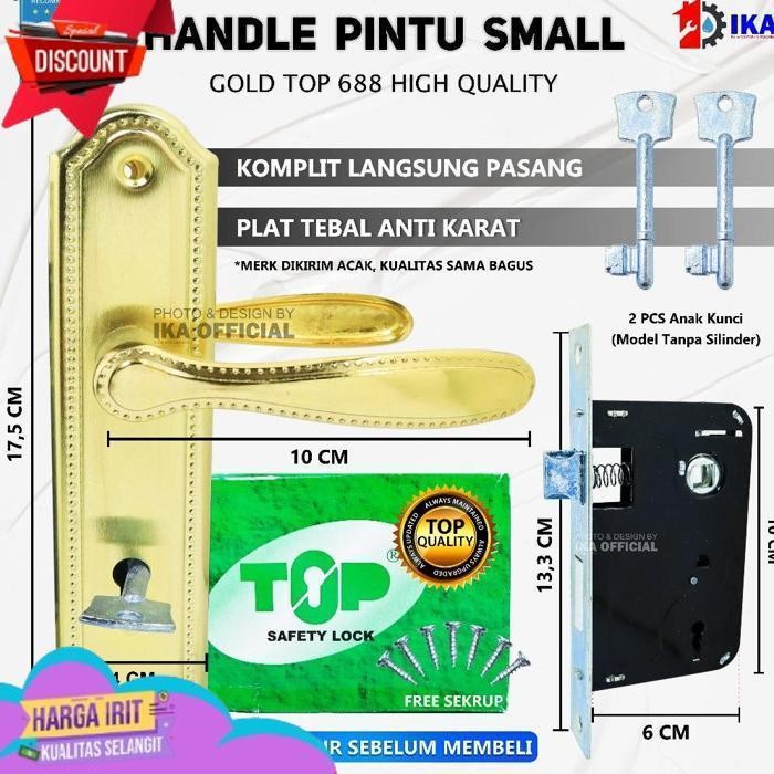 DISKON KUNCI PINTU RUMAH KECIL KUMPLIT 1 SET | 15CM | GAGANG HANDLE KUNCI PINTU KAMAR STAINLESS TERM
