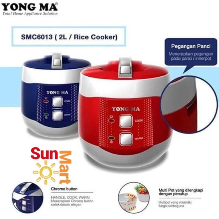 Magic Com Yongma Ymc 601 / Smc 6013 / Magic Com Yongma 2 Liter New