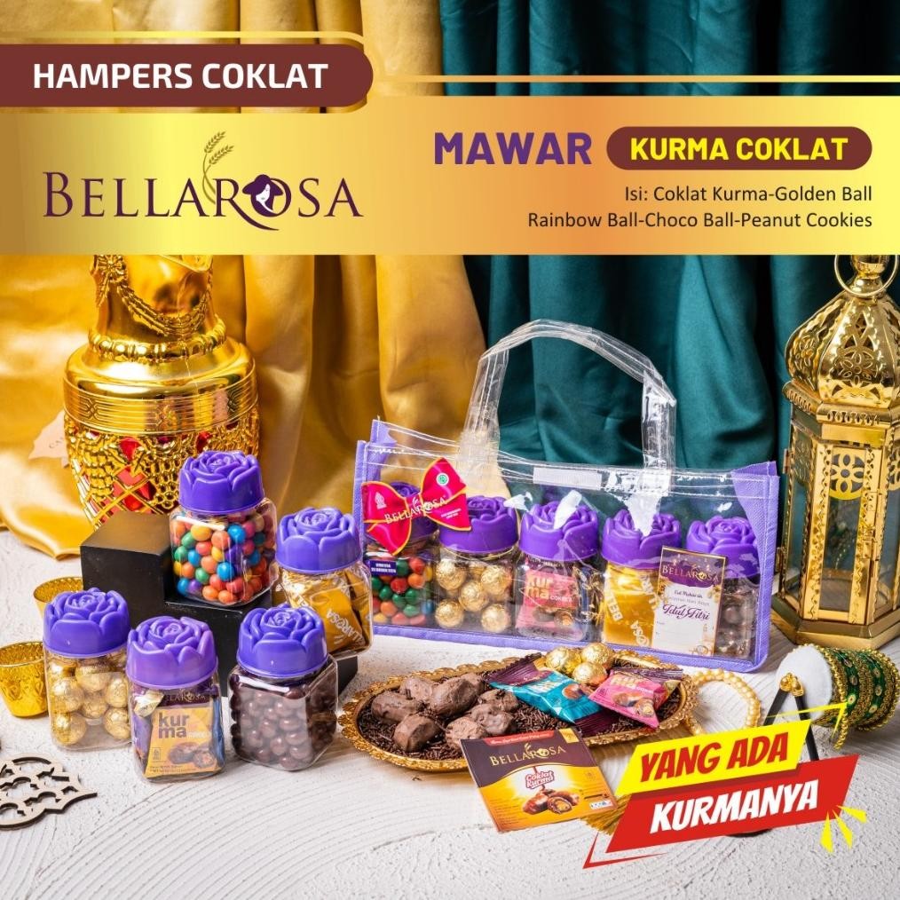 

sd-5 PAKET KUE LEBARAN BELLAROSA MAWAR KURMA COKLAT ANEKA COKELAT / HAMPERS HARI RAYA LEBARAN 2025 Sale