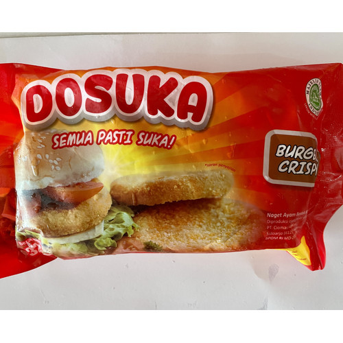 

DOSUKA CHICKEN CRISPY BURGER ISI 6 325 GRAM