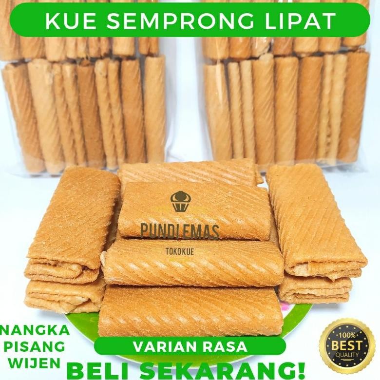

ZX41 Kue Semprong Lipat - 250 Gr Kue Semprong Dompet Terlaris 250 Gr Premium