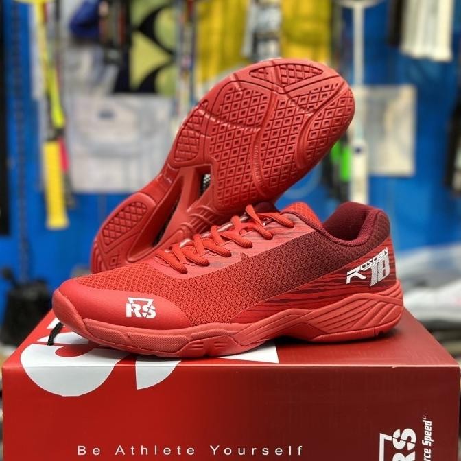 TERBARU - SEPATU BULUTANGKIS RS ROSOBIN 18 MERAH REINFORCE SPEED