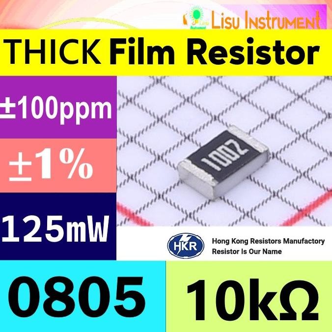 Murah (50) 10K 0805 1% Thick Film Resistors SMD Chip Resistor 1002 01C lisu992 Ayo Beli