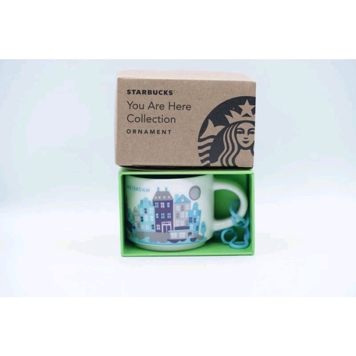 Starbucks Mug Gelas Amsterdam You Are Here Ornament 2oz SKU 3.010.0150