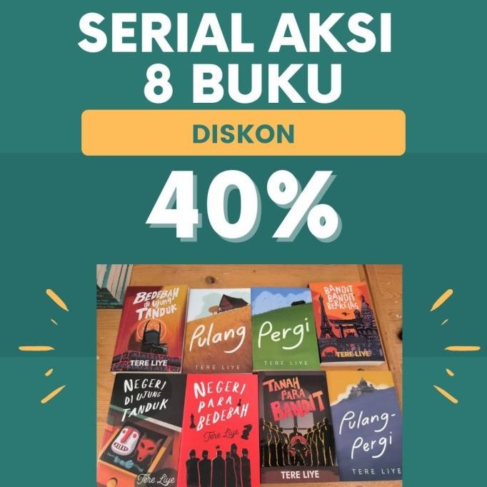 Tere Liye - Paket Serial Aksi 8 Buku
