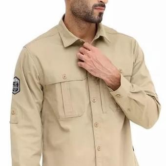 KEMEJA EIGER AMBITION TROPIC BLACK BORNEO F1 KHAKI ORIGINAL Terlaris