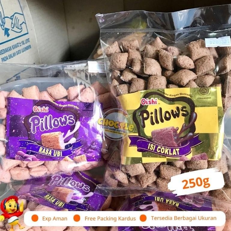 

lij-56 PROMO 2.2 OISHI PILLOW 250G || PUSAT GROSIR SNACK DAN COKLAT KILOAN ORIGINAL || CEMILAN INDOFOOD II LEBARAN 2024 Murah