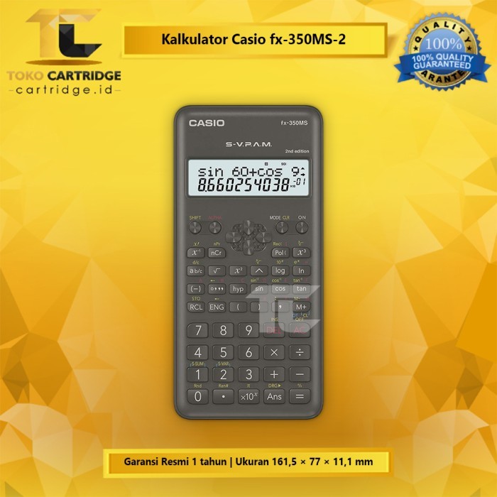 

Kalkulator Casio Fx-350Ms 2 Calculator Scientific Ilmiah New Original