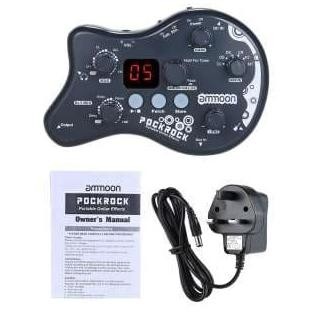 Ammoon Pockrock / Pock Rock Gitar Portable Multi-Efek Prosesor Pedal Original Dan Terlaris