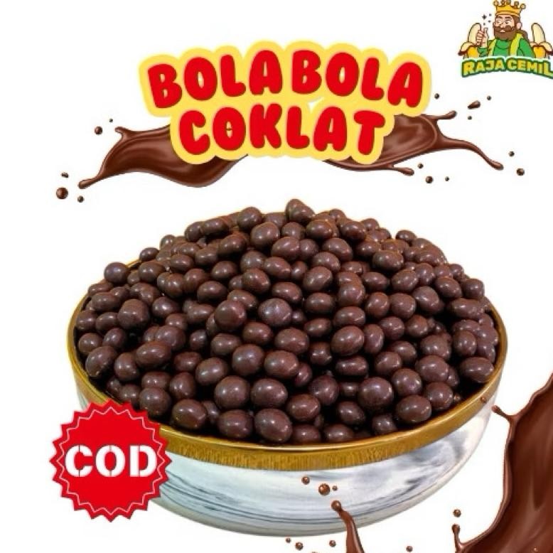 

hj-54 (FREE DUS) B0LA BOLA COKLAT BISKUIT/ BISUKUIT BOLA COKLAT Premium