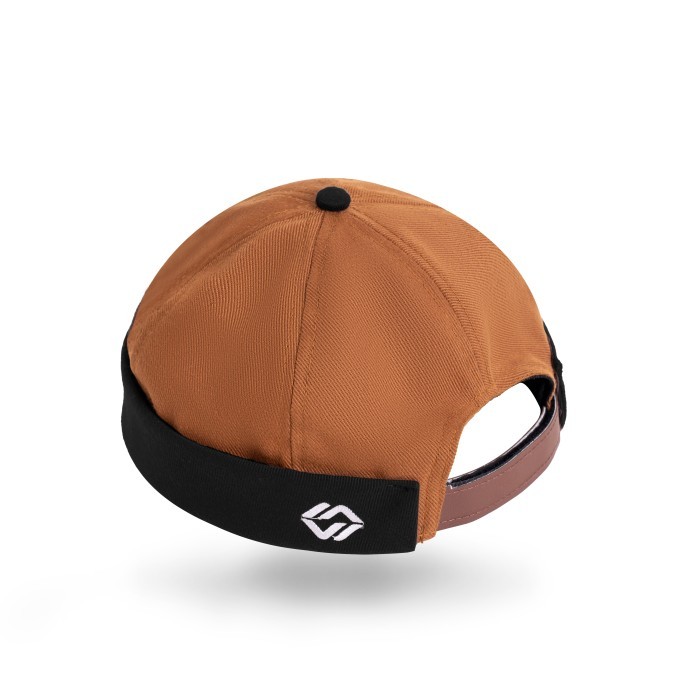 Peci Topi Peci Mikihat Two Tone 2.0 Kopiah Muslim Topi Distro Pria - BROWN BLACK premium modern polo