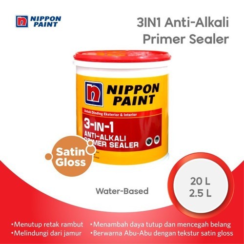 CAT DASAR/WALL SEALER 3 IN 1 ANTI ALKALI NIPPON PAINT (2,5 LT)