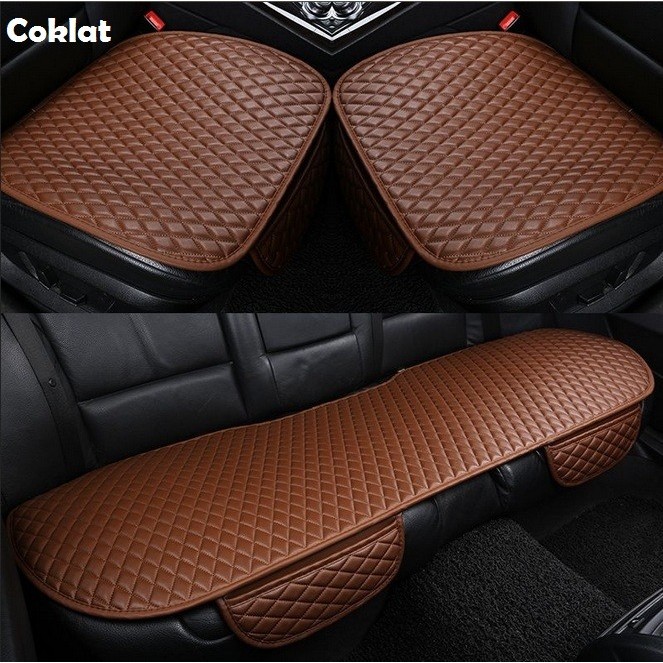 Cover Alas Duduk Jok Mobil 3In1 Bahan Premium Leather Kulit Sintetis Mobil Innova Reborn