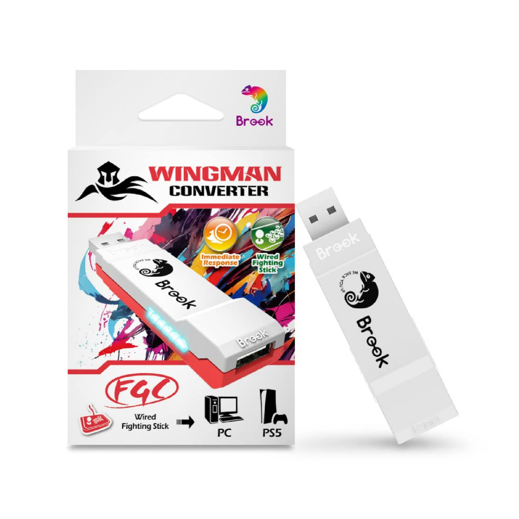 Konverter Brook Wingman FGC untuk PS5/PS4/PS3/Xbox One/Xbox 360/Nintendo Switch Stik Arcade Berkabel