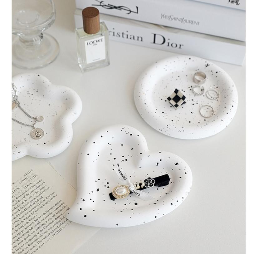 DFB [TEMARUMA] AIKO Aesthetic Concrete Tray / Nampan perhiasan Aksesories / dekorasi props / Concret