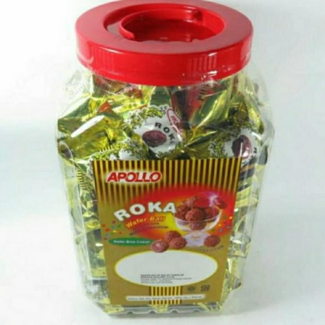Apollo Roka Wafer Ball Coklat Isi 80Pcs Pengiriman Cepat
