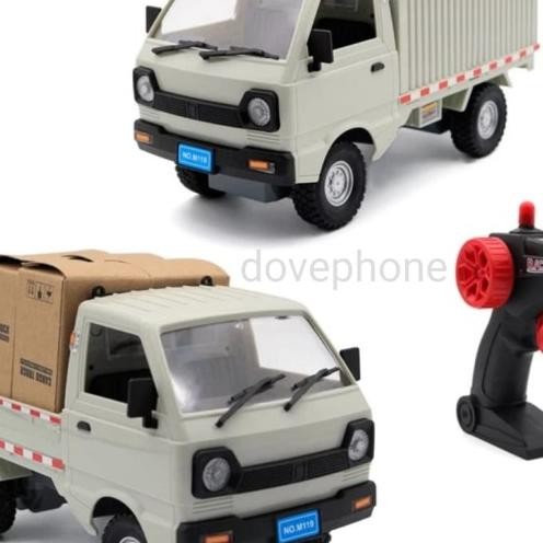 MAINAN MOBIL RC REMOTE KONTROL CARGO TRUK SUZUKI CARRY PICK UP BOX CAR Terlaris