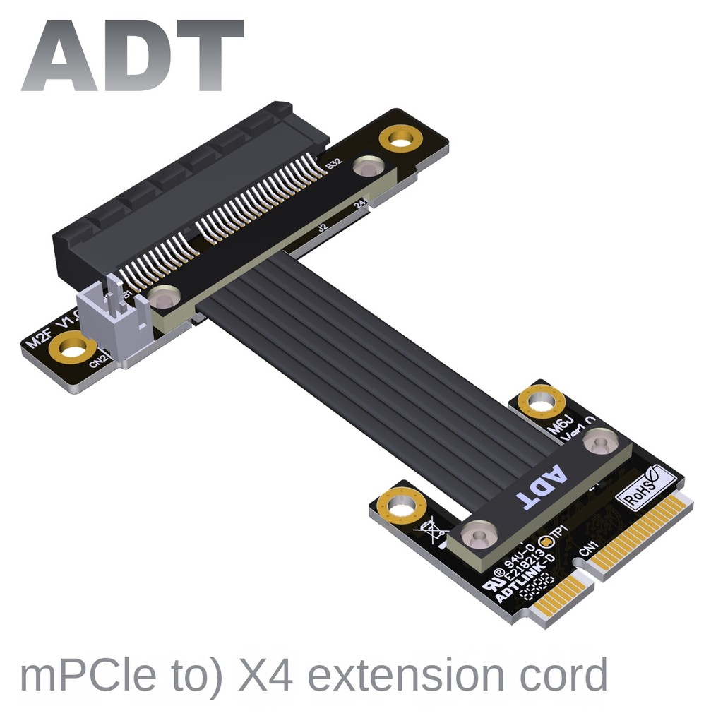 VIOL Mini-pcie Wireless NIC Adapter Extension Cable Supports Pcie4.0x4 ADTLINK