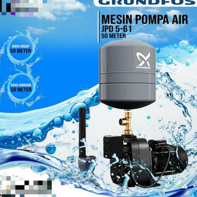 Baru Pompa Grundfos Jetpump 500 Watt / Grundfos Jpd 5 61 / Pompa Grundfos