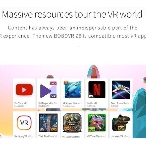 BOBOVR Z6 - VR Headset Glasses FREE BLUETOOTH REMOTE CONTROLLER Y1 Terlaris