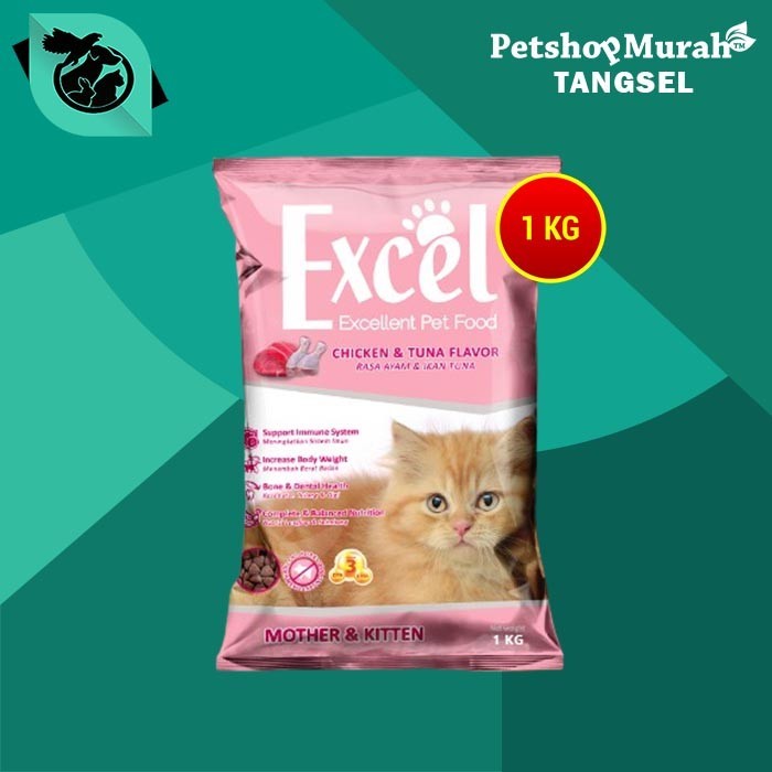 Makanan Kucing Excel Cat Food 1 KG